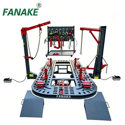 USA Market Manganese Stainless Steel Chassis Straightening Bench Auto Body Straightener 15 Tons Pulling Power 3500KG Capacity