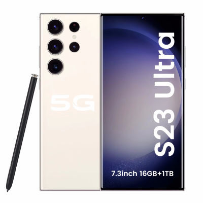 Online Wholesale S23 Ultra Smartphone 16GB+1TB 7800M Ah Battery Smartphone With Dual Sim