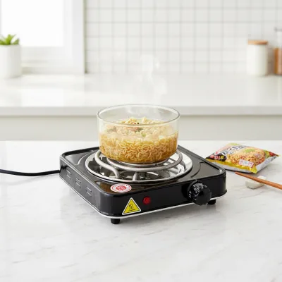 Single Burner Smooth Hot Plate Portable Electric Cooktop Table Use Non Radiation