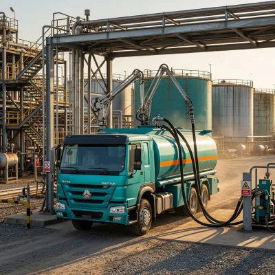 Refurbished HOWO 6*4 Fuel Tanker Truck Industrial Anti Corrosion 20000L 3 Compartment Tank Truck for Africa Oil Transport