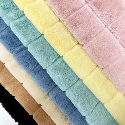 Anti-static Soft Comfortable Faux Fur Rabbit Fur 100%polyester