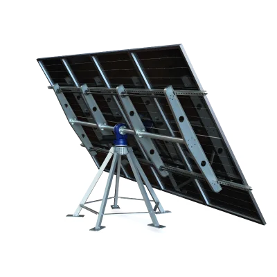 High Precision Motor Driven Ballasted Solar Tracker for Rooftop Optimized Energy Yield PV Solution for Urban Rooftops