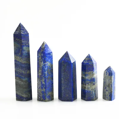 Wholesale Spiritual Healing Gemstone Point Natural Bule Lapis Lazuli Point Crystal Point