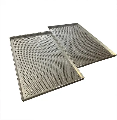 Customizable Stainless Steel Oven Baking Tray , Punched Baking Sheet Tray , Hot Sales Sheet Pans Baking Tray