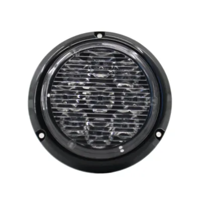 9W 4 Inches Round Warning Lighthead TIR LEDs Beacon Light With Black Bezel LTE2-252