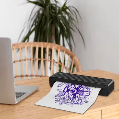 Aiyin A4 Thermal Tattoo Printer Handheld Desktop Printer for Tattoo Studio Beauty Salon Office