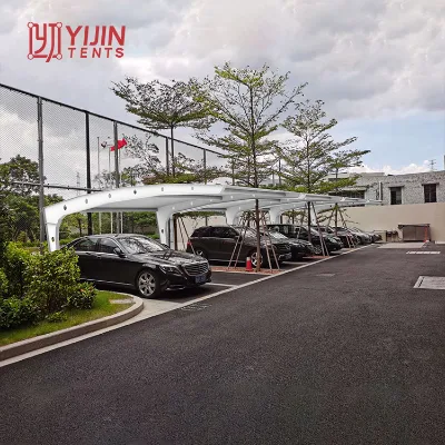 Pvdf Tension Car Parking Membrane Structure Architecture Modular High Tensile Umbrella Waterproof Steel Membrane Structure