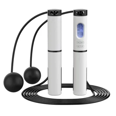 Adjustable Speed Digital Jump Rope Home Exercise Training Skipping Digital Cable PVC Wire Plastic Aluminium Steel Lightweight