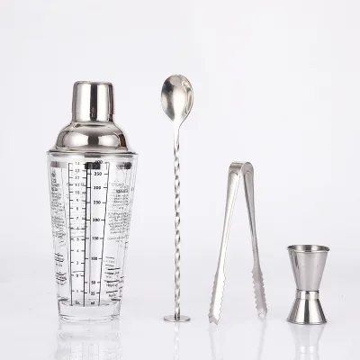 Stainless Steel Cocktail Shaker with Scale for Cocktail Making