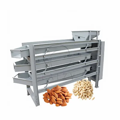 Walnut Kernel Pine Automatic Almond Screening Peanut Cashew Almond Grader Classifying Sieving Machine