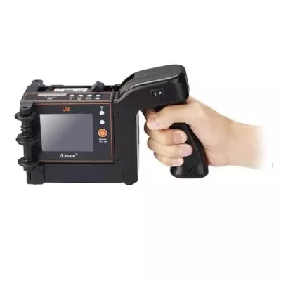 Industrial Inkjet Marking Printer U2 Handheld Sales Reasonable Inkjet Bottle Cloth Glasses Printer
