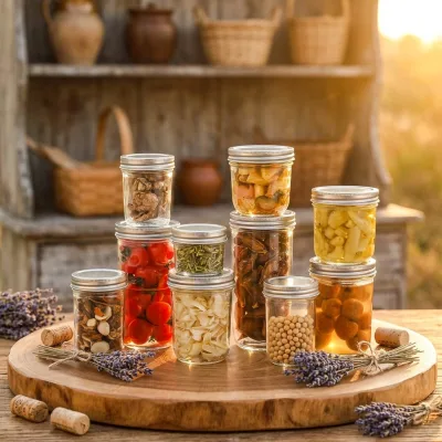 Fruit Jam Bottle Caviar Glass Jar Mason Sealed Cans High-temperature Resistant Glass Jar