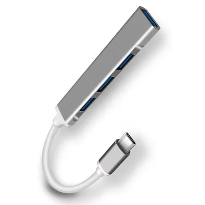 Type C Hub 4 Port USB-C/Type C USB 3.0 Splitter Converter OTG Adapter Cable Aluminum Alloy for Macbook Pro PC Laptop Accessories