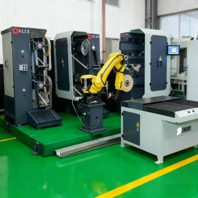 User-Friendly Automatic Robotic Grinding Workstation with HMI Controller and Simple Programming Metal Polishing Machine