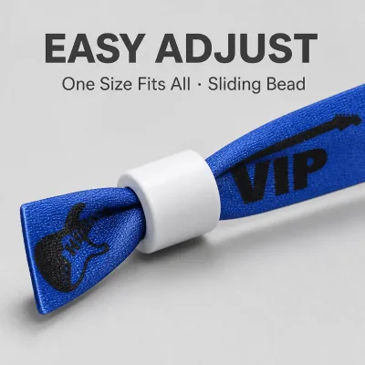 Scratch Off Panel RFID Elastic Wristbands One Way Clip Wristband Branded Wristbands Wristband With Knot