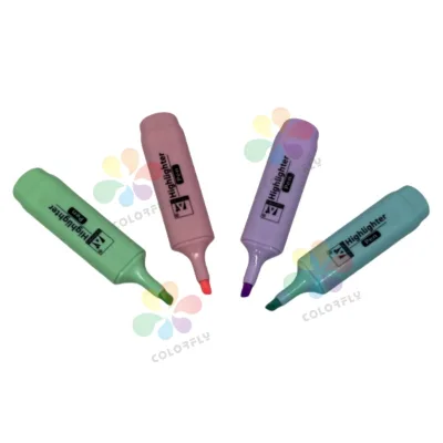 Multi-Color Smooth Writing Highlighter Pens, Vibrant Fluorescent Ink for Book Annotation and Office Work, Premium Quality