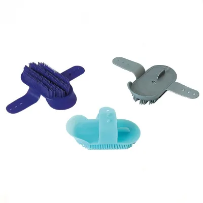 Factory Wholesale Custom Logo Rubber Horse Grooming Brush for Shower or Massage, Etc.