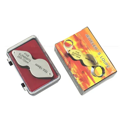 Double Lens Optical Glass 10X 20X Double Multiple Jewelry Antique Diamond  Painting Appraisal Magnifying Glass