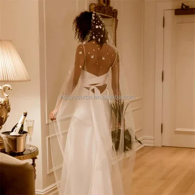 YM4 Big Crystal Bridal Veil 1 Tire Wedding Veil with Comb Wedding Dress Accessories