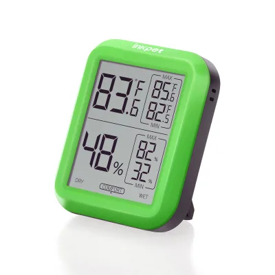 INKBIRD Reptile Hygrometer and Thermometer TR-1A for Eyelid Geckos Gecko Snake Reptile Tortoise Juvenile crocodile Greenhouse