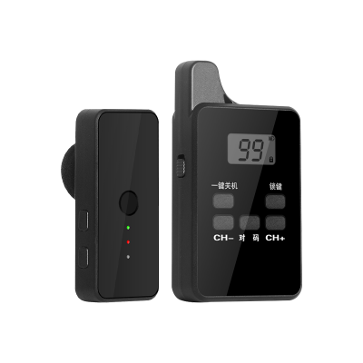 Hot Selling Factory Price Ear-hook Wireless Audio Tour Guide System Wireless Walkie Talkie for Conferences, Tours