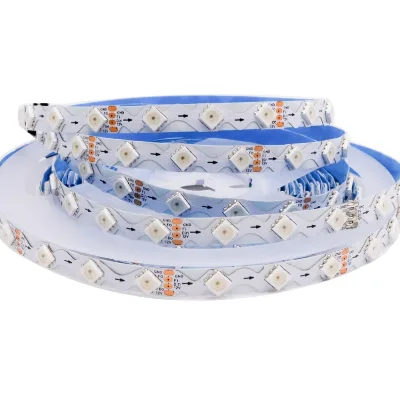 SK6813 S-type Zig Zag Design 5050RGBIC Colorful Light Strip  12V Single Point Single Control Breakpoint Resume