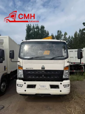 SINOTRUCK 4*2 Light Cargo Truck with On-board Crane Designed for Africa