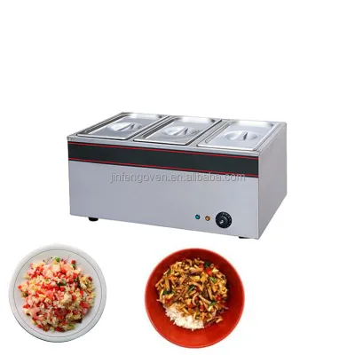 Tongmai Silver Stainless Steel Bain Marie 3/4/6 Pan Restaurant Buffet Food Warmer Electric Chafing Dish Display Set 1.5KW CE ISO