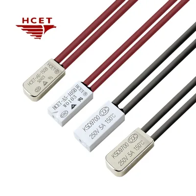 "HCET 5A 250V AC 90° Temperature Switch Overload Thermal Cutoff Bimetal Thermostat for Ballasts"