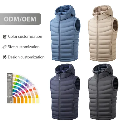 Chalecos Acolchados Sin Mangas De Alta Calidad Con Logotipo OEM Personalizado Transpirables Para Ninos Invierno Gruesos L5018