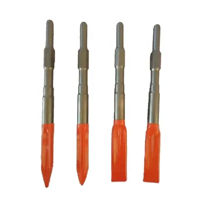 Evian Tools Supply Hot Selling Newest Design Top Quality Spring Steel Industrial Chisels with Hex Shank Orange Color