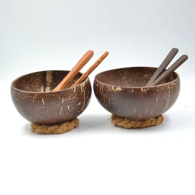 Eco Friendly Durable Coconut Bowl Utensils Coconut Shell Ice Cream Bowl Bulk