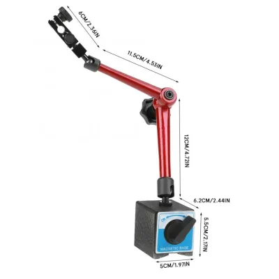 350mm Adjustable Universal Magnetic Base Holder Stand for Dial Test Gauge Indicator Universal Dial Base