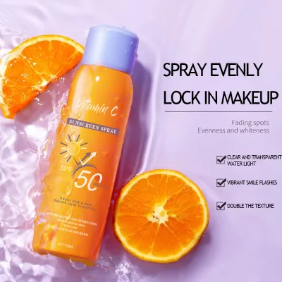 Sunscreen Spray, Moisturizing and Oil Controlling, Lasting, Refreshing, Non Greasy, High-efficiency Sunscreen Spray