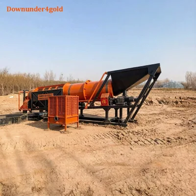 Precise Separation Gold Trommel Screen Large-scale Gold Mining Equipment with Anti Abrasion for Dryland/Desert Placer Mining