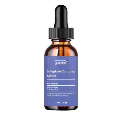 Private Label 6 Peptide Complex Face Serum Anti Aging Anti Wrinkle Firming Collagen Boost Facial Essence for All Skin Types