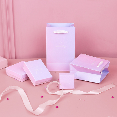Gradient Jewelry Packaging Box Earrings Necklace Ring Bracelet Jewelry Packaging Box Jewelry Gift Box