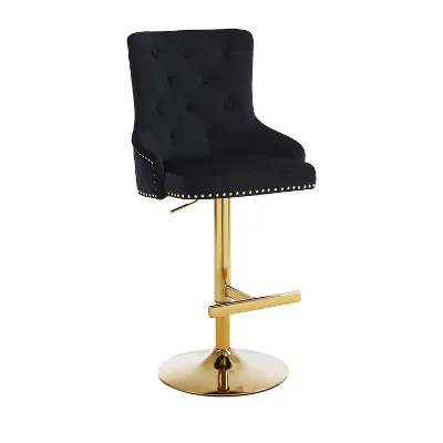 Nail lion Head Hand Made Bar Stool Metal Rotate Bar Chair Stool Seat Adjustable Furniture Beauty Salon Furniture Nordic