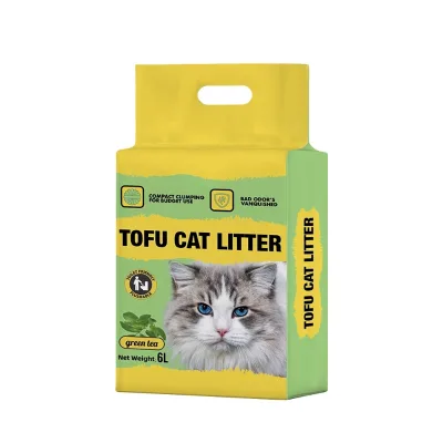 Fast Clumping Biodegradable Tofu Cat Litter Flushable Dust-Free Eco-Friendly Odor Control for Indoor Cats
