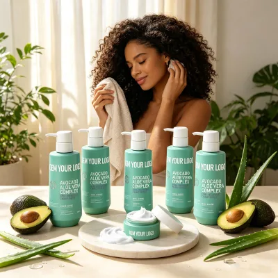Organic Avocado Aloe Vera Curly Hair Conditioner-Moisturizing Smoothing Refreshing Nourishing for Oily Hair-500ml