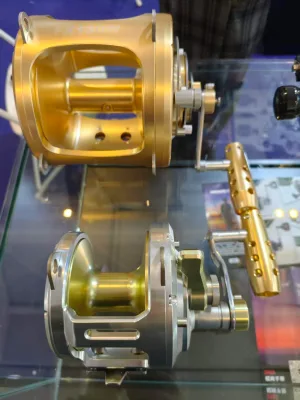Deep Sea Fishing Reels Gold Marine Ocean Tuna Shark Offshore 2 Speed 80W 130W Big Game Trolling Fishing Reel