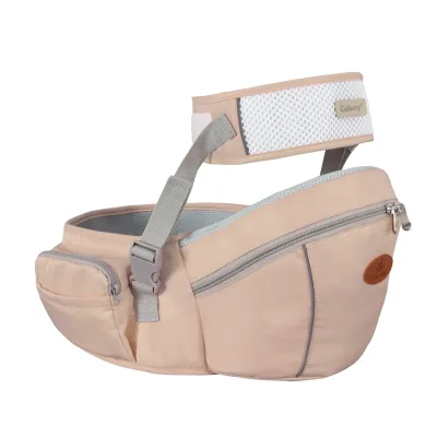 Lightweight Polyester Front-Facing Infant Hip Seat Baby Carrier with Lumbar Support and Pocket Foldable for Newborn and Toddler