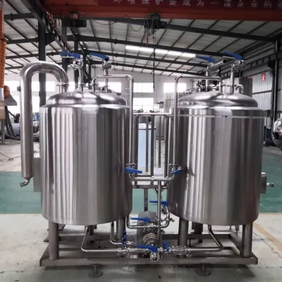 2 Vessel 3.5 Brewhouse Equipment 3 BBL Brewing System Hotels Automatic Wine Fermenting Equipment Used 500L Pressure Vessel Tank