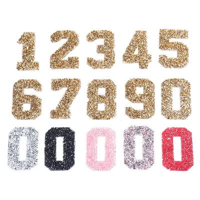 Spot Creative Digital Hot Rhinestones Multi-Color Flatback 12 Facets Clothing Rhinestone Patches Factory Wholesale Bags Shoes