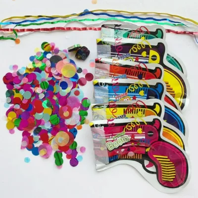 Best Seller Wholesale Holiday Party Wedding Balloons Guns Foil Inflatable Confetti Gun Balloon Fireworks