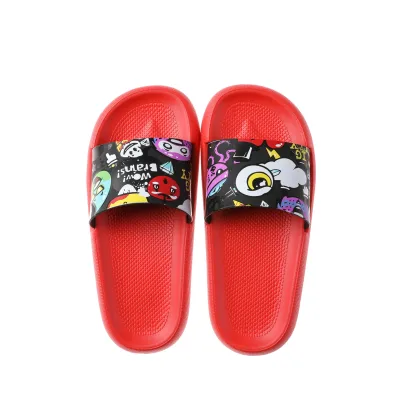 Factory Price Cheap Popular  PVC Cartoon Animal Printed Design Made Sports slippers