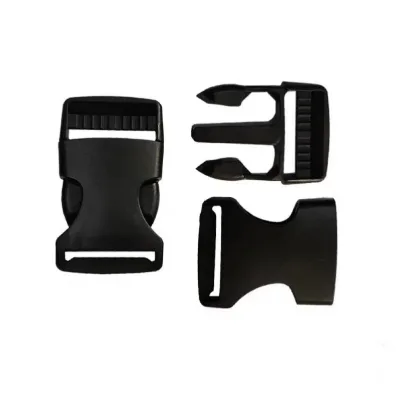 25mm Black Plastic Buckle Extender Strap Adjustable Belt for Fanny Pack and Cross Body Bags for Women