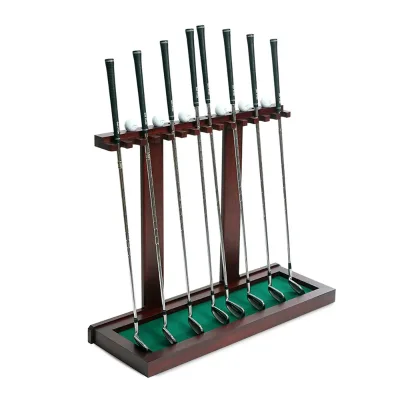 Wooden Golf Club Display Rack Holder Stand for Retail Stores-Centroyal CR-WF-886 Customizable Size Modern Design Commercial Use