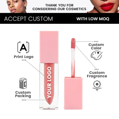 moisturizing shiny glossy lip oil gloss private label pomegranate waterproof vegan color changing lip oil