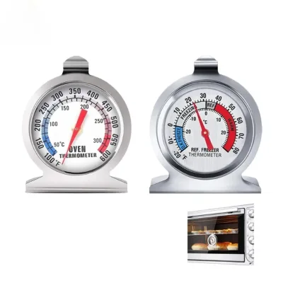1pcs Freezer Oven Thermometer Bbq Grill Temperature Gauge Best Accurate Stainless Steel Safe Cooker Thermo Meters Baking Tools